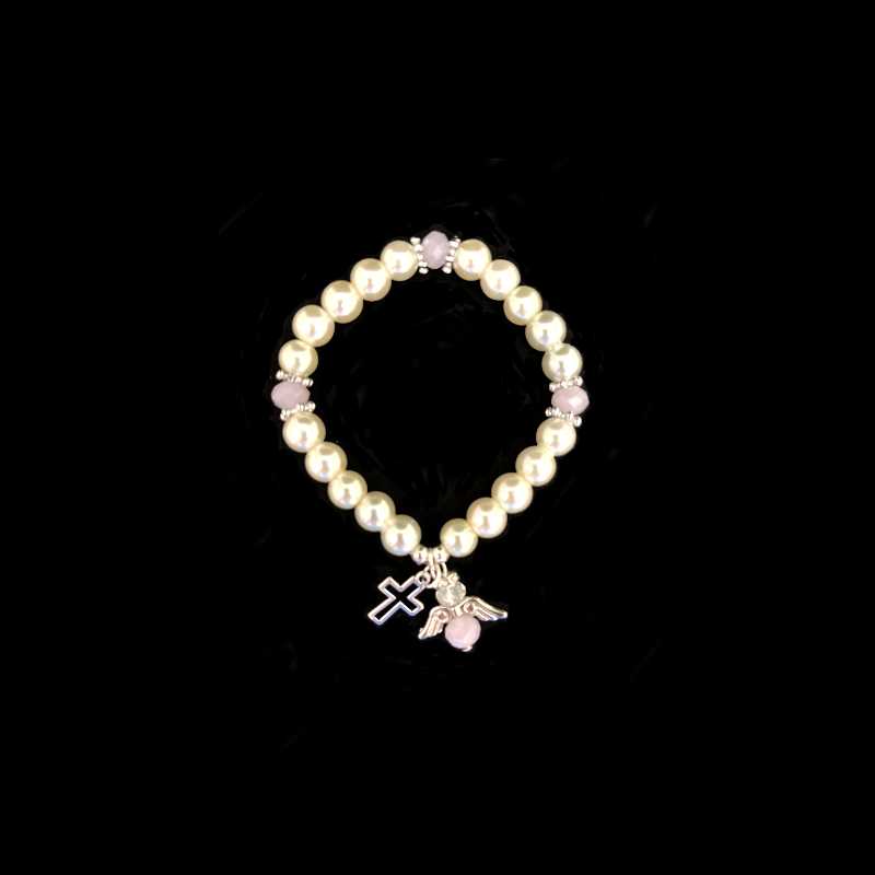 Pulsera de perlas con murano